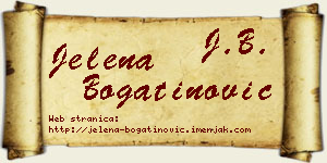 Jelena Bogatinović vizit kartica